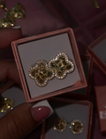 CLOVER NUGGET EARRINGS