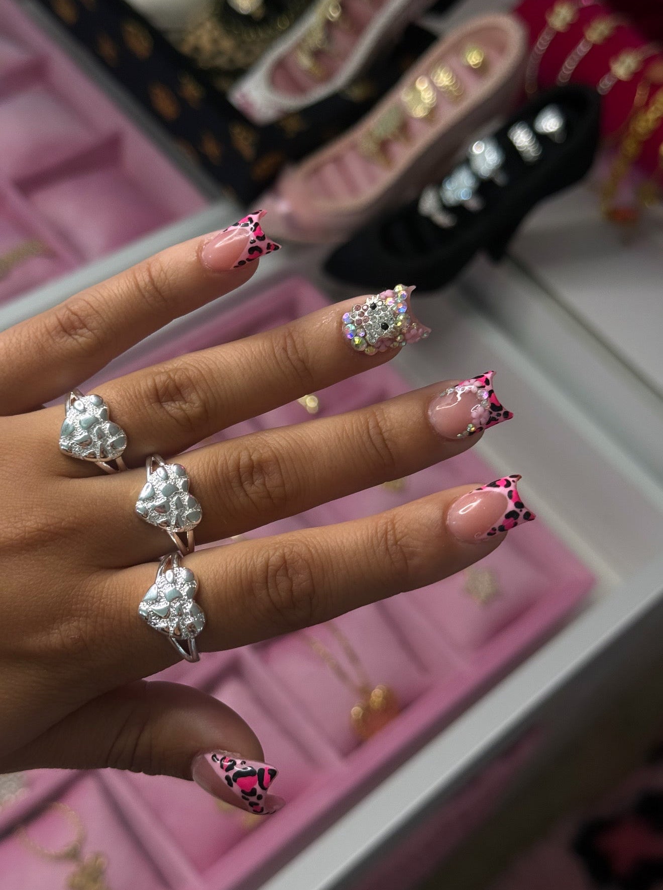 SILVER NUGGET RING