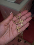 CROSS NUGGET NECKLACE
