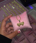 DOUBLE HRT NUGGET NECKLACE