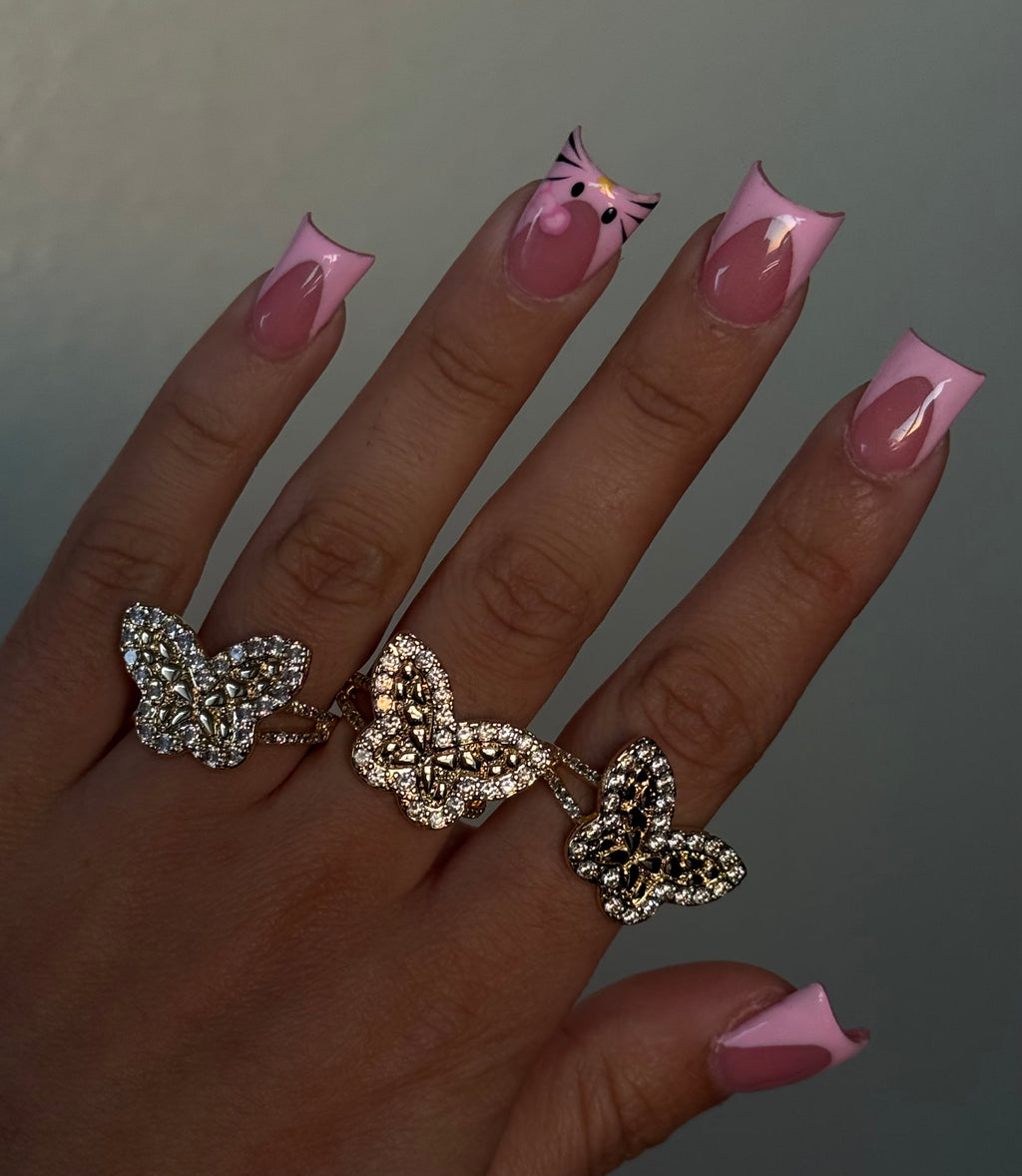 BUTTERFLY NUGGET RING