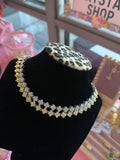 CLOVER DIAMOND CHOKER