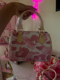 CLASSIC BABY PINK BAPE PURSE
