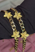 HIBISCUS CUBAN BRACELET