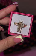 CROSS DMND NUGGET RING