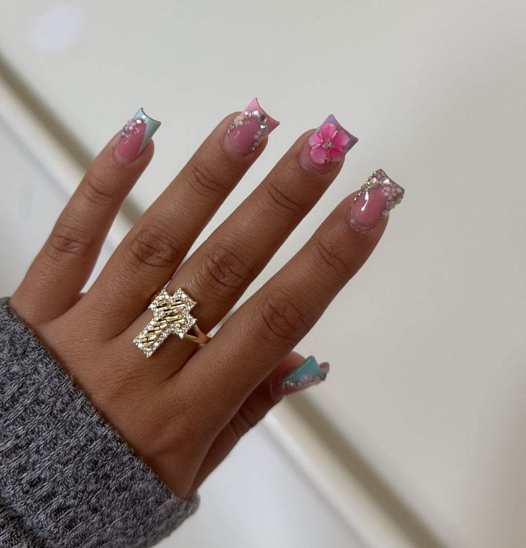 CROSS DMND NUGGET RING