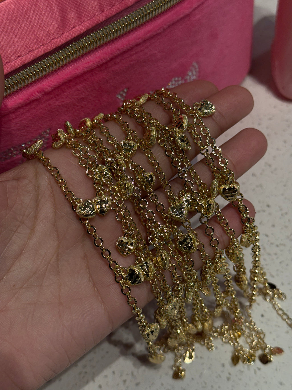 DANGLY HEART BRACELET