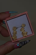 HIBISCUS DANGLE EARRINGS