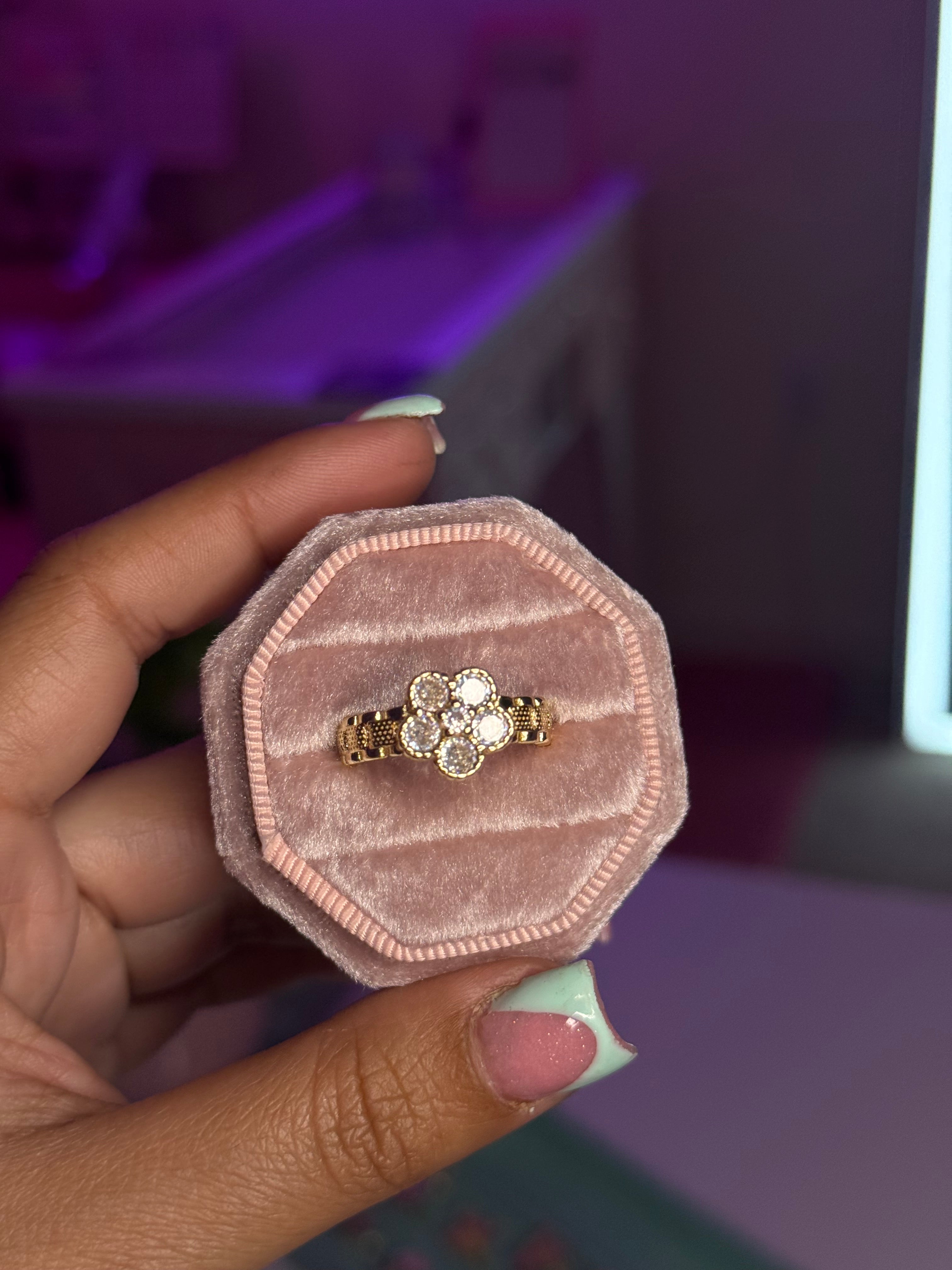 FLOWER ROLEX RING