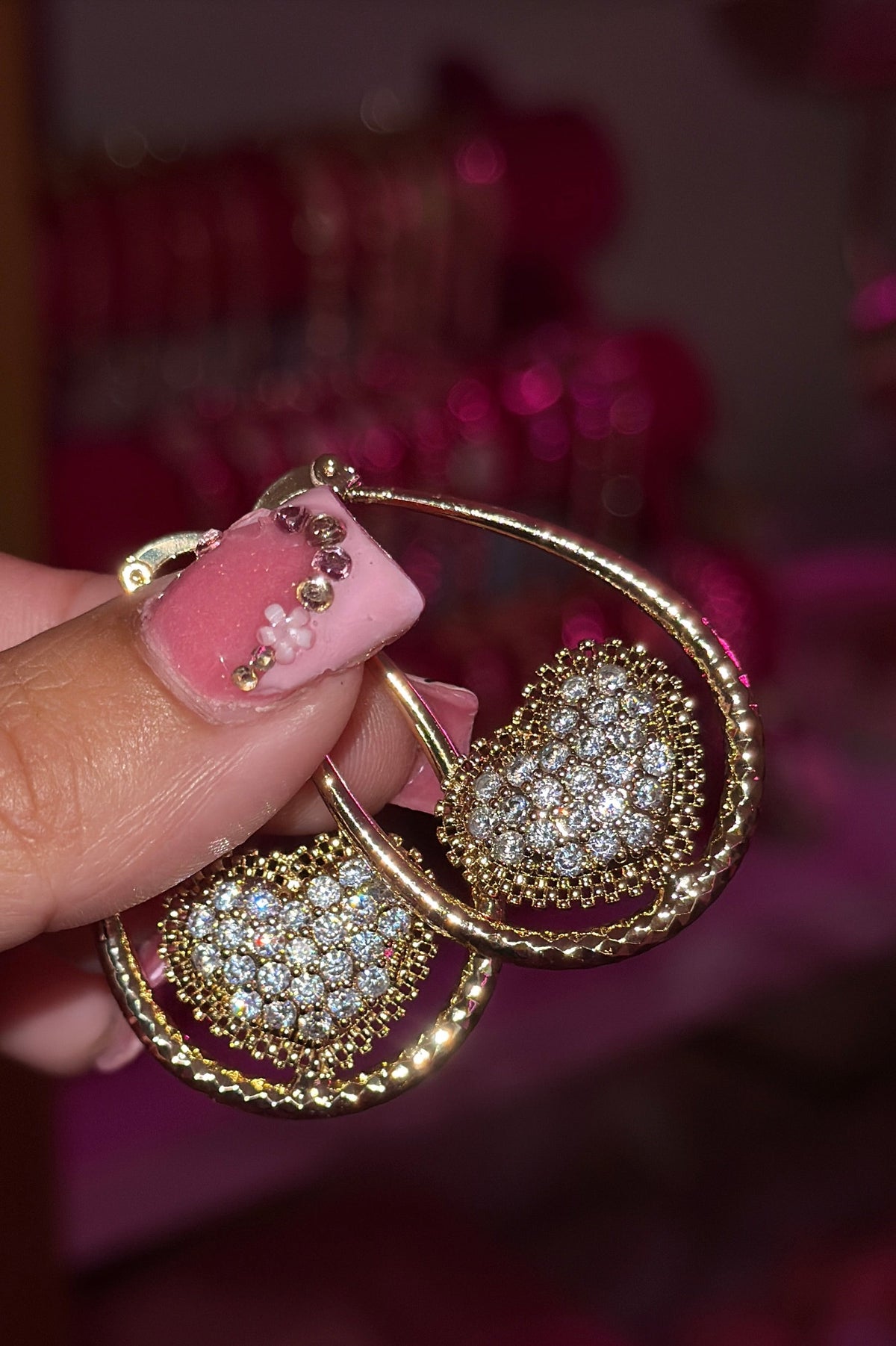 HEART DMND HOOPS