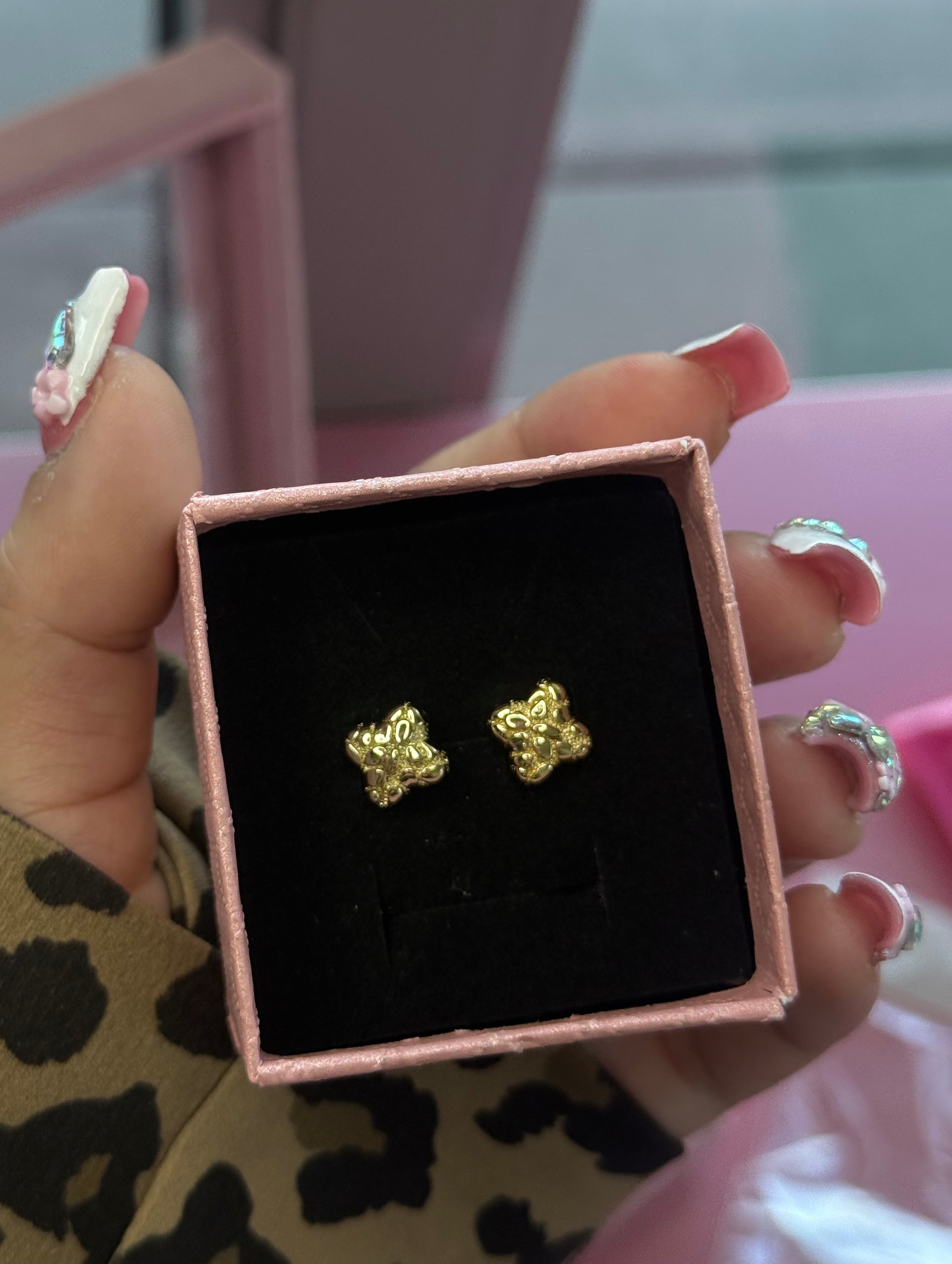 CLOVER NUGGET EARRINGS