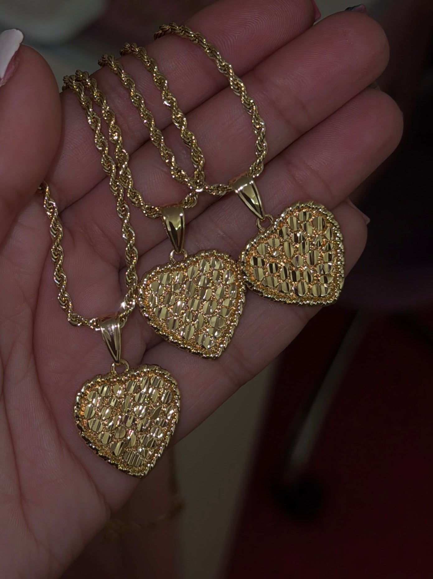 NUGGET HRT NECKLACE