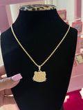 HK FACE NECKLACE
