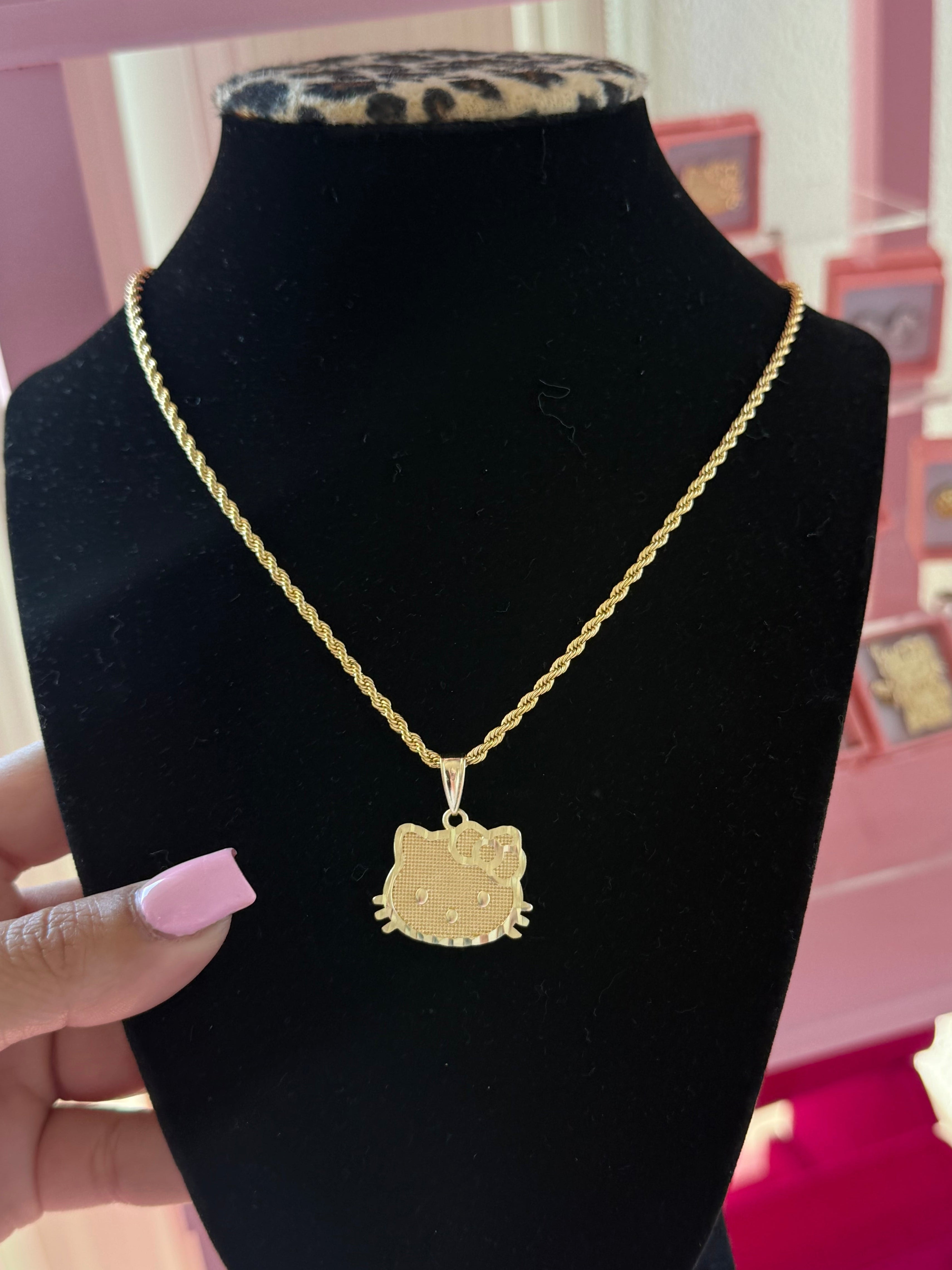 HK FACE NECKLACE