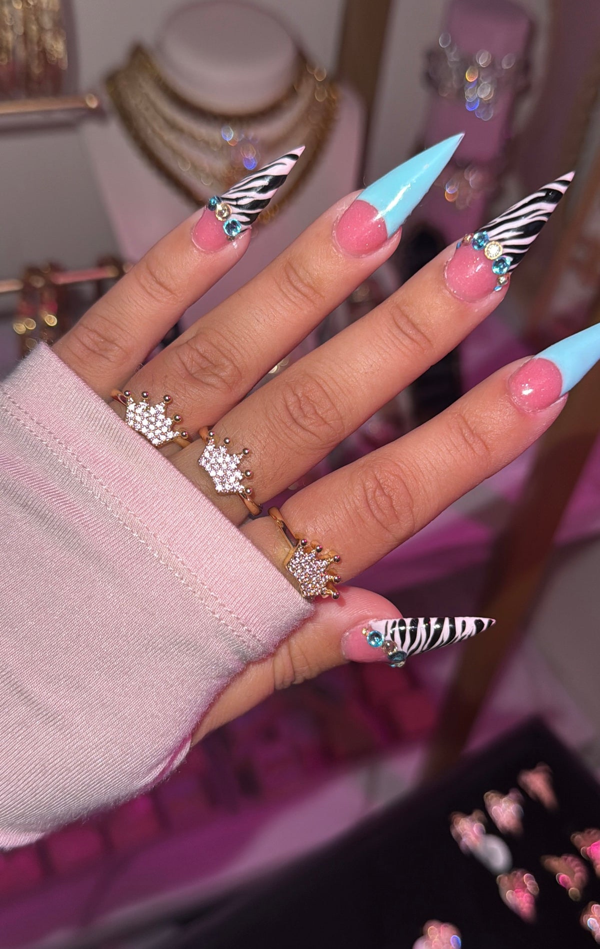 PINK CROWN RING