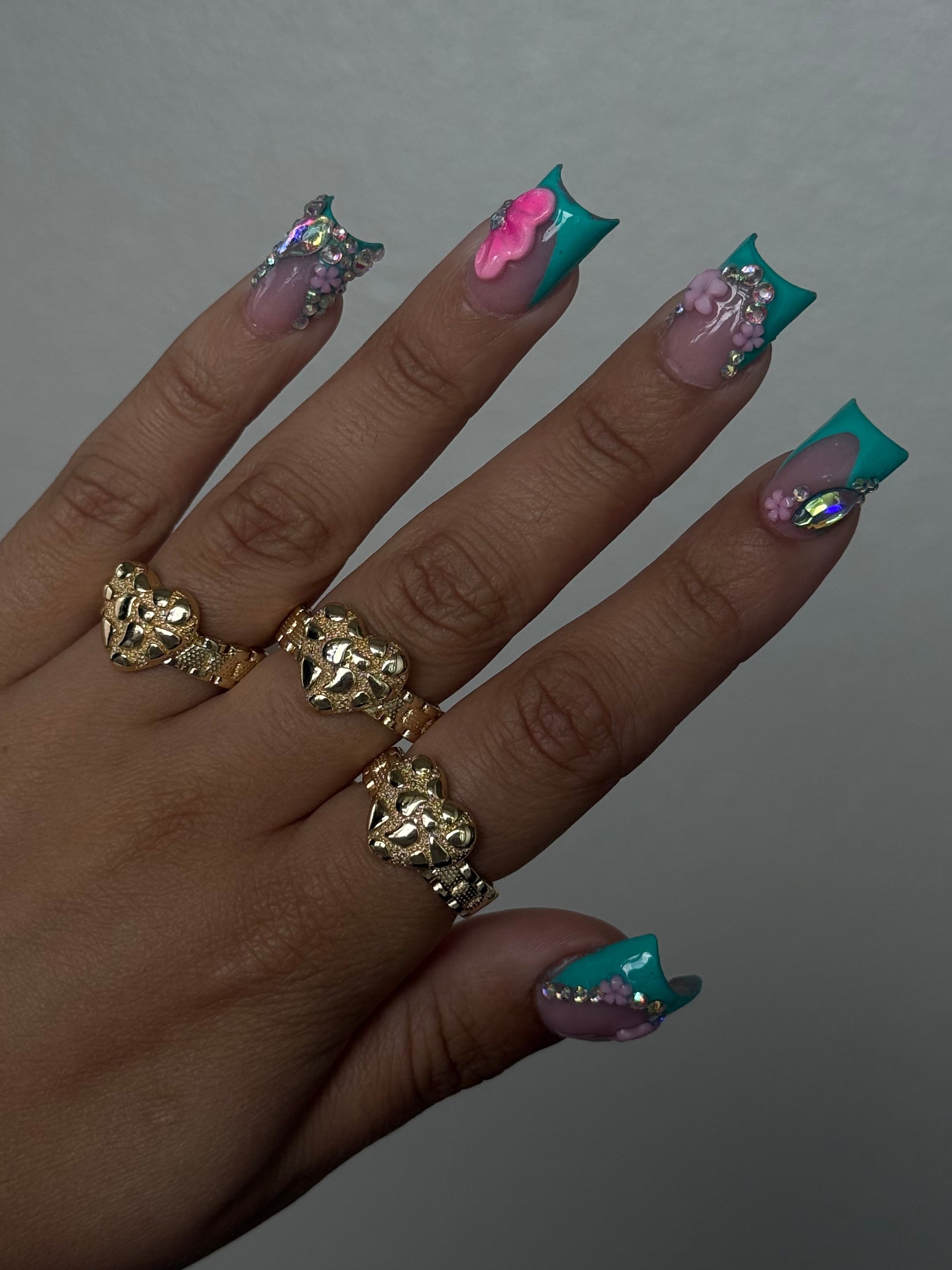 HEART NUGGET ROLEX RING