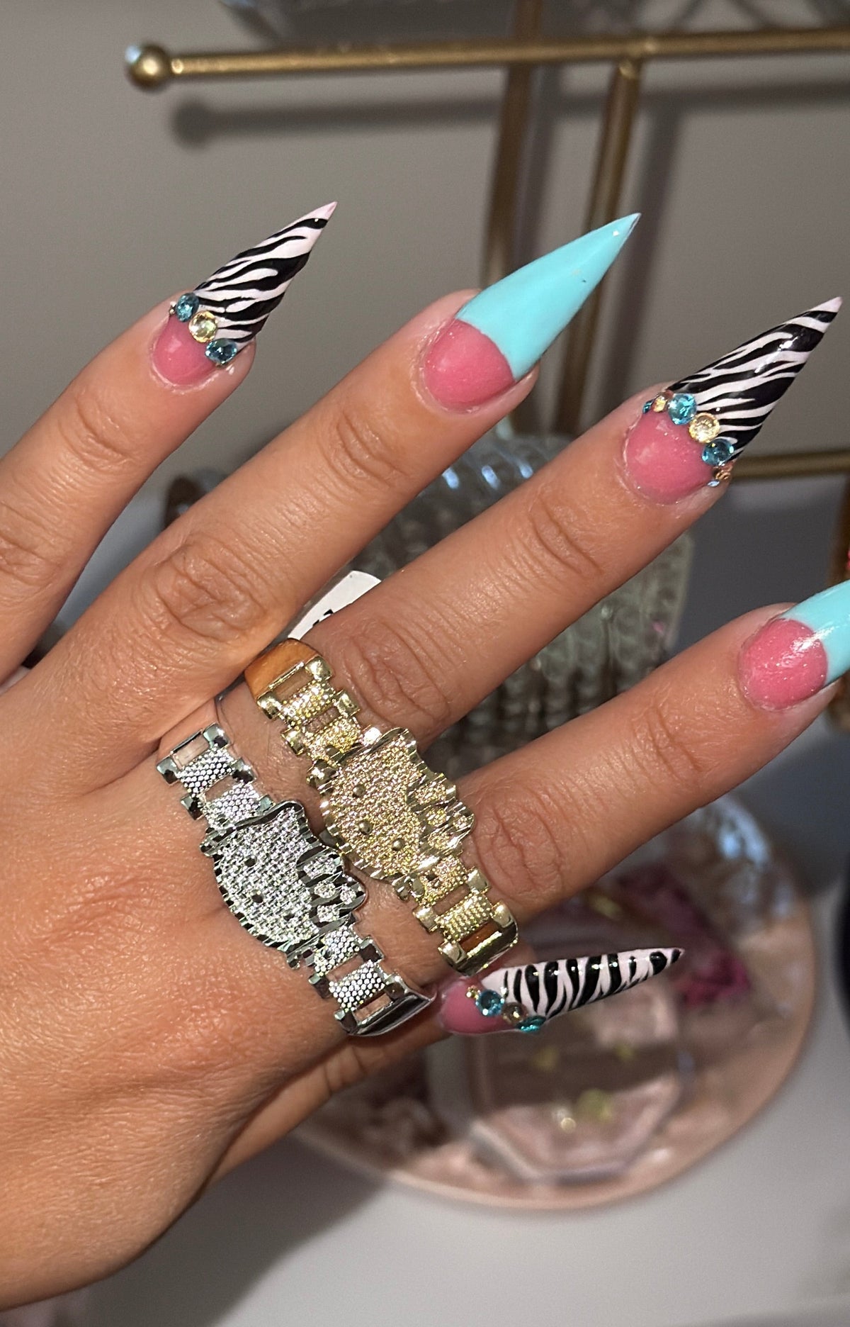 ICON FACE 2FINGER RING