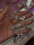 SILVER CLOVER BRACELET