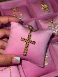 NUGGET CROSS NECKLACE