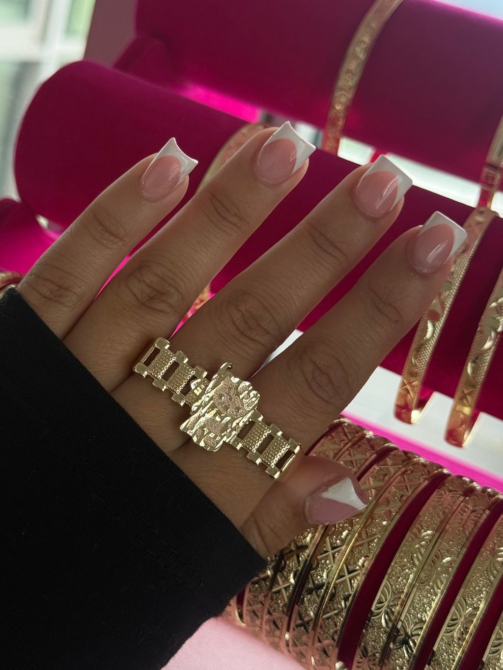 HK AK DOUBLE FINGER RING