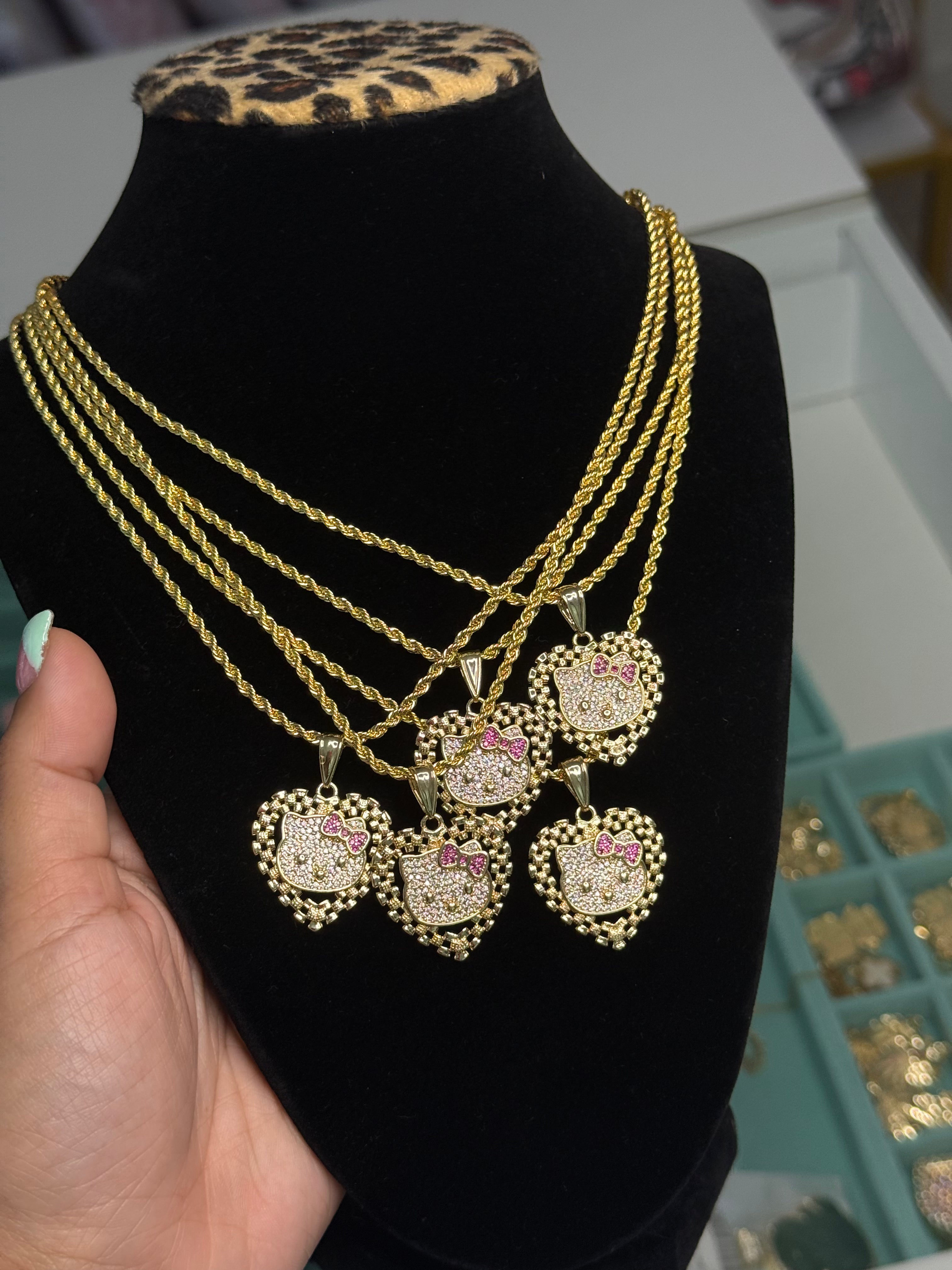 HK DMND HRT NECKLACE